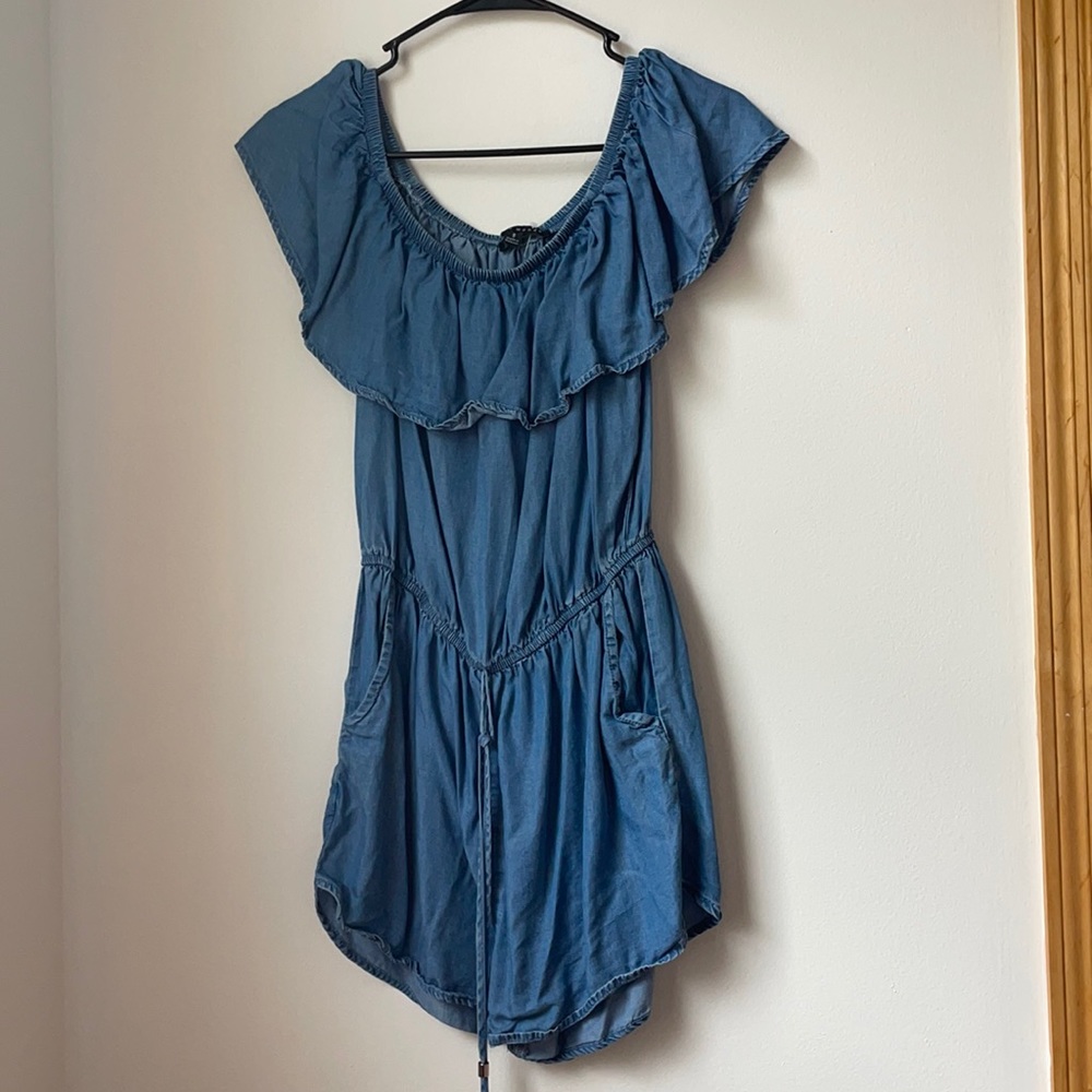 denim romper size small